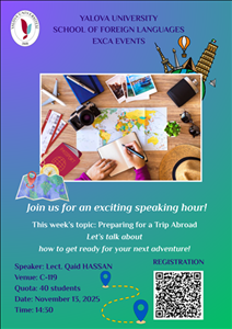 YALOVA UNIVERSITY SCHOOL OF FOREIGN LANGUAGES EXCA EVENTS-5